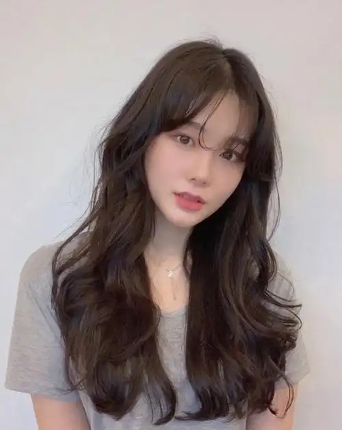 韩式浪漫卷发气垫烫女生中长发推荐,中长发图片,发型图片