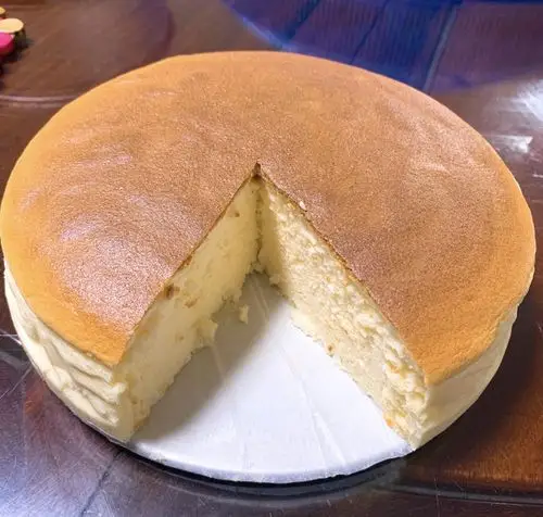 tinkerbell10做的8寸轻乳酪蛋糕