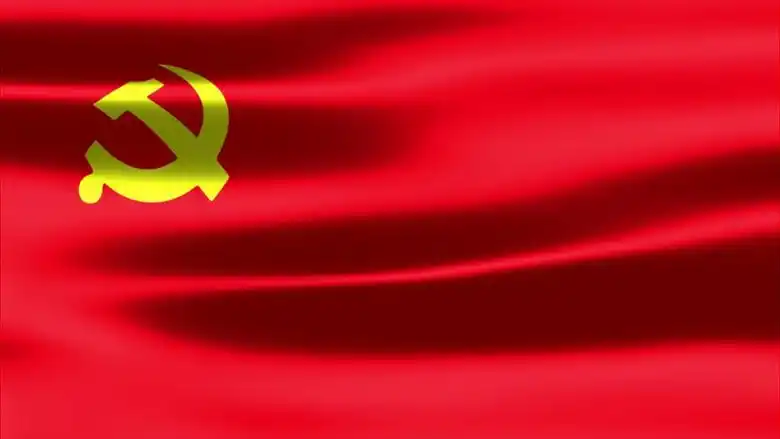 红色舞动党旗后期素材