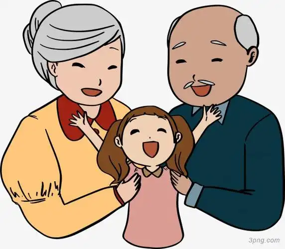 标签:孙女矢量祖孙开心的一家爷爷奶奶手绘人物可爱的孙女孙女爷爷