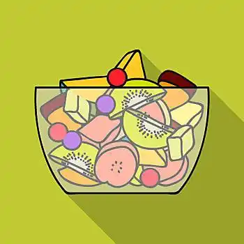 水果沙拉,象征,风格,隔绝,白色背景,背景,运动,健身,矢量,插画