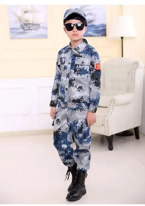 儿童学生海陆空数码迷彩服套装亲子运动会军训军装长短套装夏令营