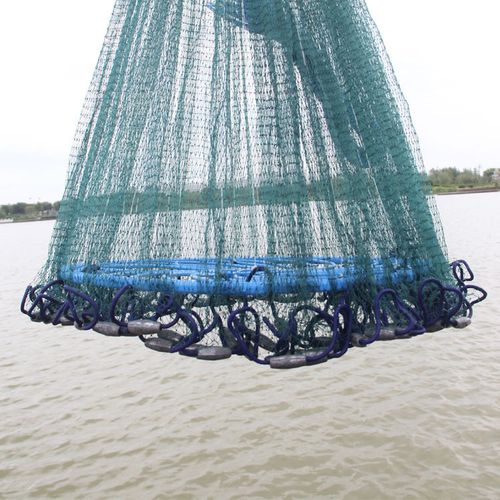 渔网捕鱼网撒网飞盘手抛网鱼具抓鱼神器自动捕鱼网打鱼网渔具新款