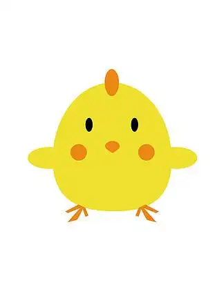 可爱卡通小黄 i>鸡 /i>素 i>材 /i>