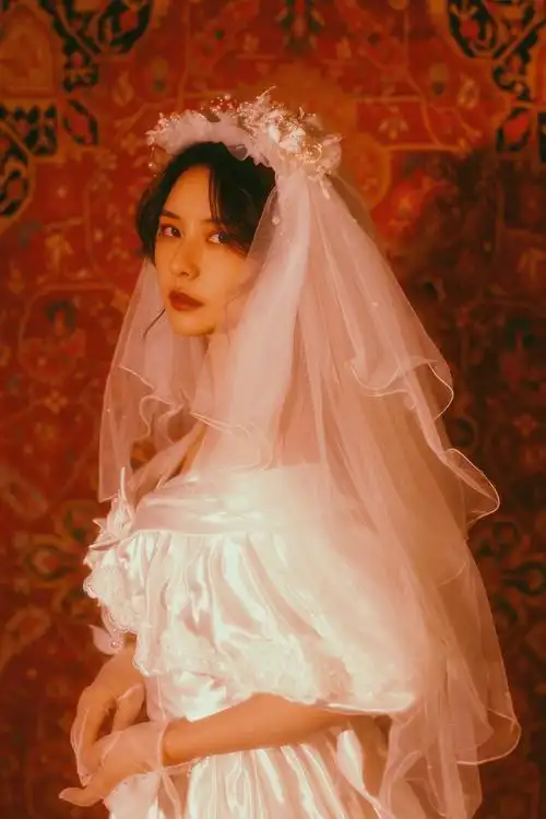 white的写真摄影作品《复古婚纱》