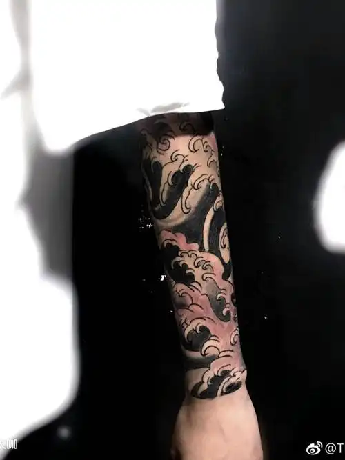 浪花98_纹身图案手稿图片_天乐的纹身作品集