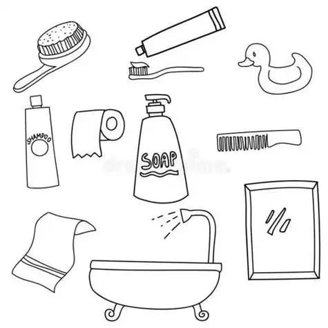 卫生间工具简笔画