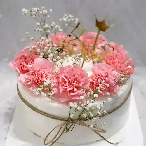 母亲节蛋糕生日送妈妈网红手绘水果同城配送当天到创意定制送母亲婆婆