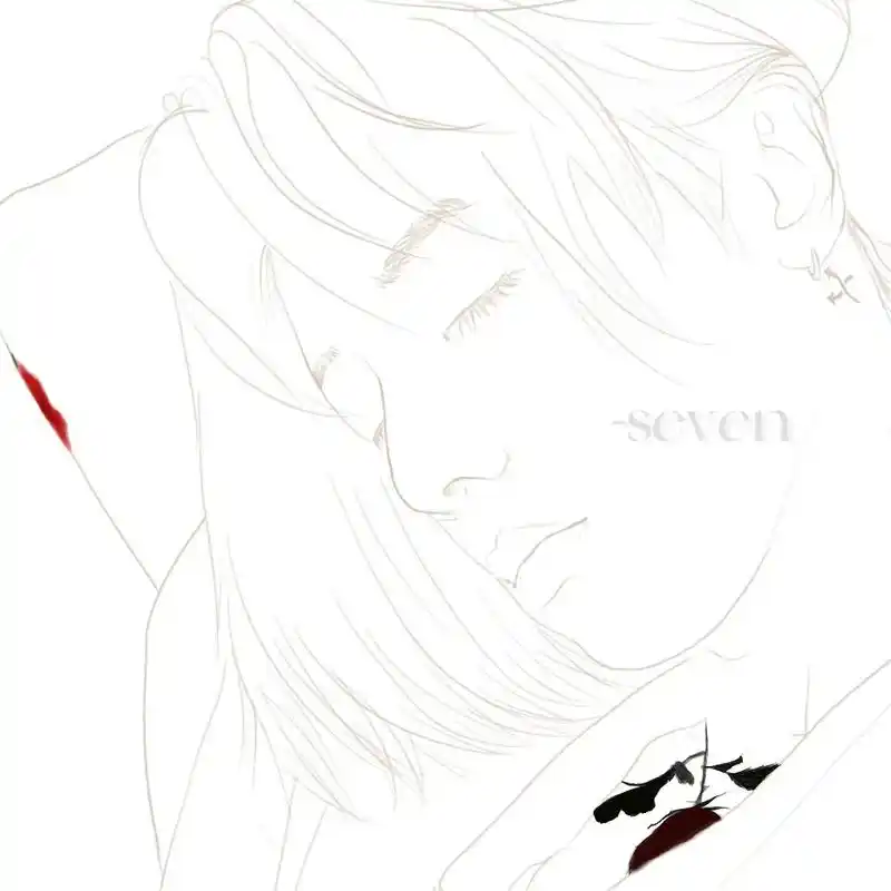 线稿 #华晨宇 #procreate绘画 - 抖音