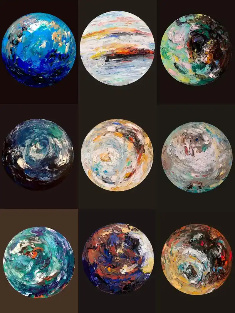 油画棒九大行星你认识几个