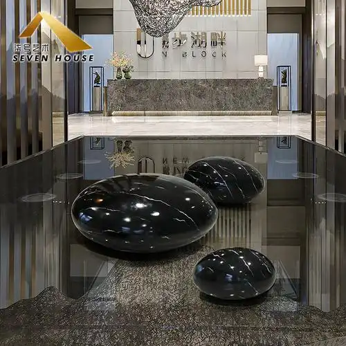 创意景观石头售楼处酒店大堂摆件艺术装饰品商场会所雕塑摆设落地