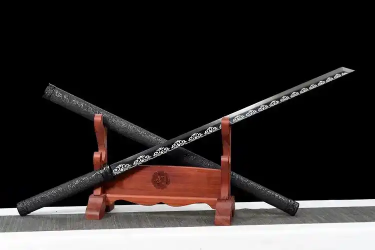 龙泉市刀剑手工锻打摆件宝剑弹簧钢一体唐横刀长剑冷兵器未开刃