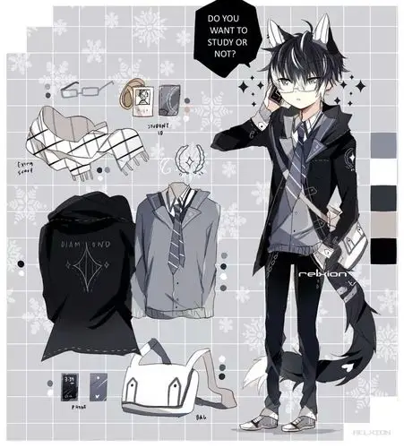 动漫/二次元/少年/日系/服装/绘画/素材/p站/侵删