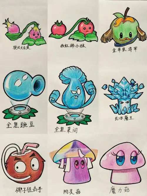 植物大战僵尸怎么画简笔画