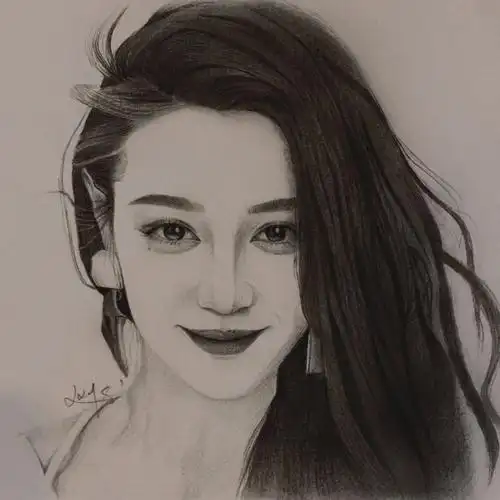 笔记灵感  #手绘  #画画  #手绘头像  #素描 #素描头像 #迪丽热巴