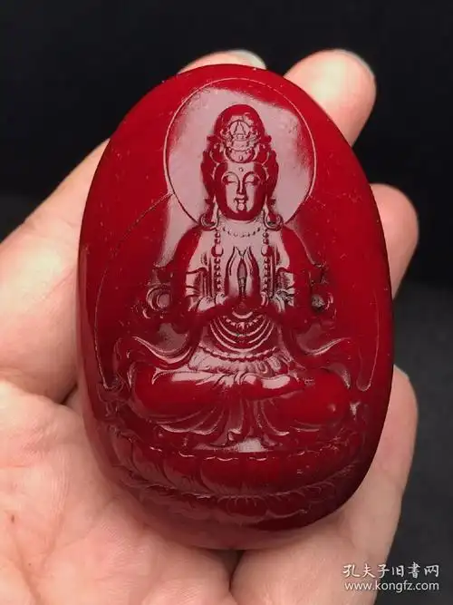 旧藏和田红玉手把件,雕工精湛,包浆老道,沁色完美,玉质温润细腻,收藏