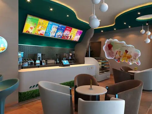 天津简单味道冰淇淋店|空间|家装设计|魔方box - 原创作品 - 站酷