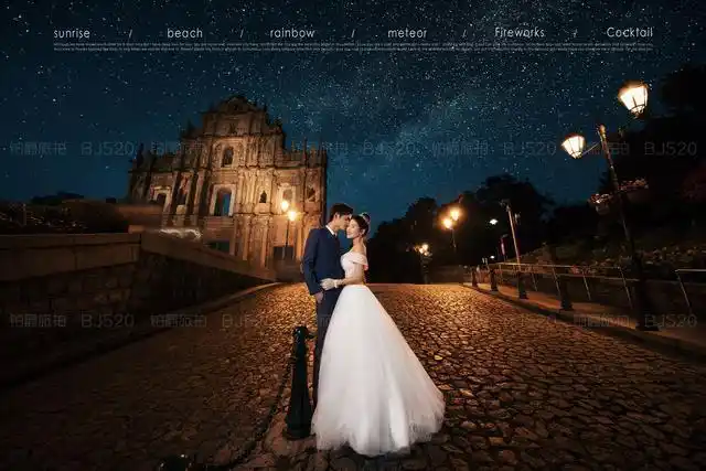 夜景婚纱照这样拍更出彩