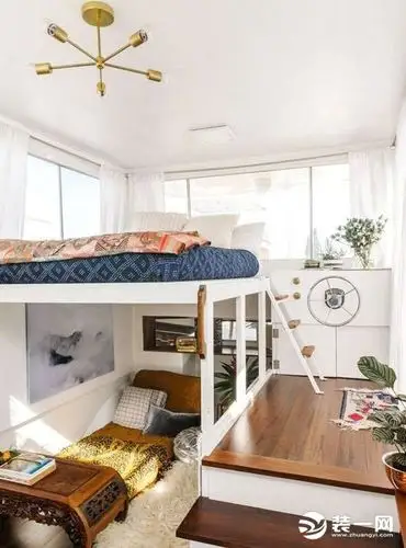 3米挑高做隔层床 9款颇具创意的隔层装修效果图