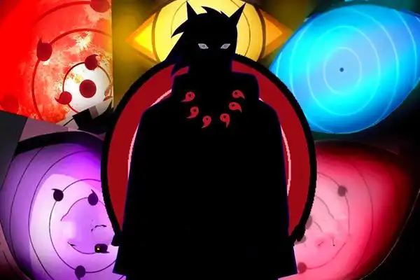 原创红色蓝色紫色金色,博人传里面的六勾玉轮回眼,都是五颜六色的!