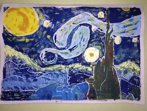 吹塑纸版画_张木木__插画师作品_涂鸦王国gracg.com