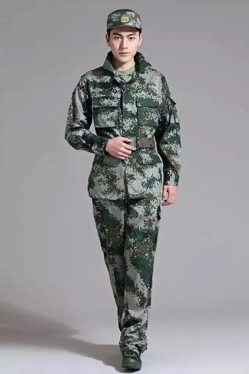 hoscene07式林地丛林迷彩服男套装春夏秋季林地迷彩作训服速干耐磨