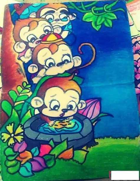 童话故事简笔画彩色