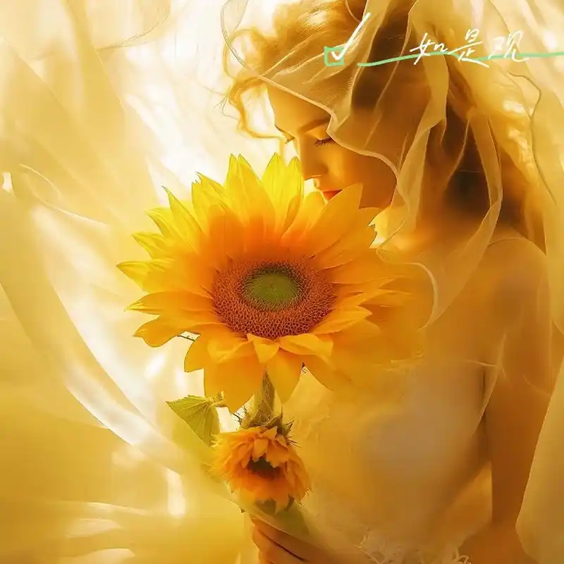 很吉利的向日葵头像#欢迎取图 #优质头像 #好看的花一定要分 - 抖音