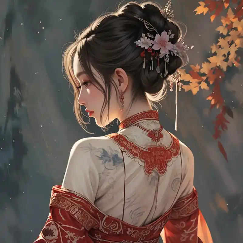 94古风背面女生头像精选96