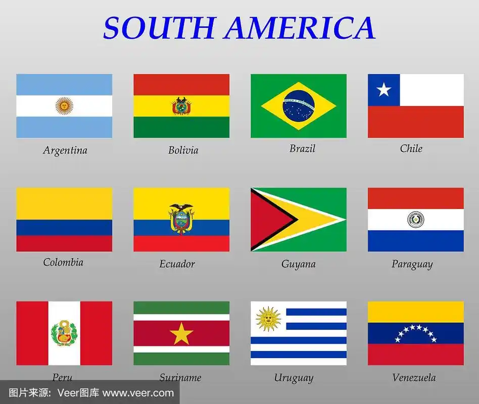 所有南美的国旗
