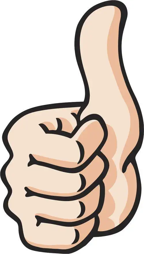 大拇指彩色简笔画