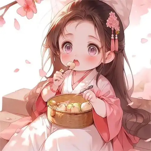 萌娃穿古风汉服头像图片,古装小女孩卡通头像_卡通动漫_头像控