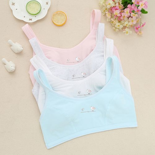 女童内衣背心发育期纯棉儿童中大童文胸吊带小女孩胸衣小学生胸罩