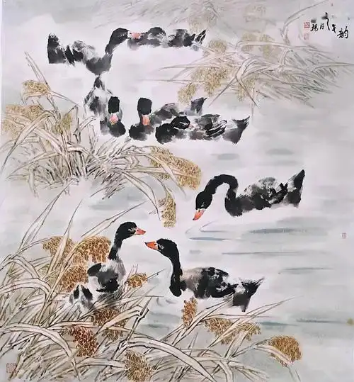 他对水稻情有独钟,作品朴实,清雅