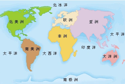(2013五通桥区模拟)请阅读七大洲四大洋地图,跨经度最多的大洲和大洋