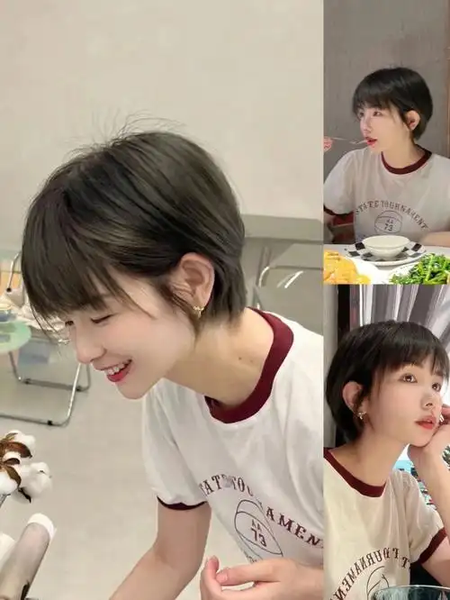 推荐一款夏天清爽凉快的短发发型选对@颜值翻倍#短发