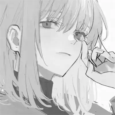 黑白漫画系列动漫女头图片_女生动漫头像_头像屋