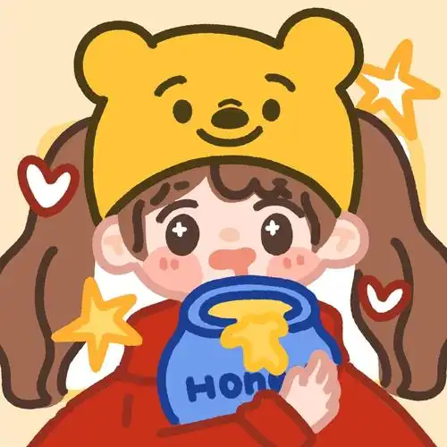 2021呆萌好看的微信手绘情侣头像