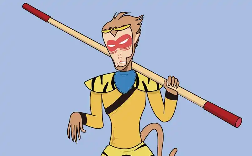 画了个猴子,顺带做了几个规格的壁纸