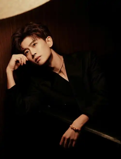 任嘉伦##周大生全球品牌代言人任嘉伦##任嘉伦黑色刺绣西装