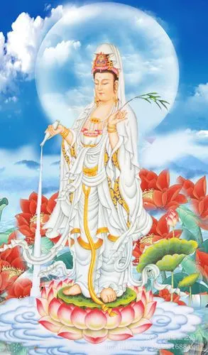 diy钻石画 魔方圆满钻十字绣莲花观音菩