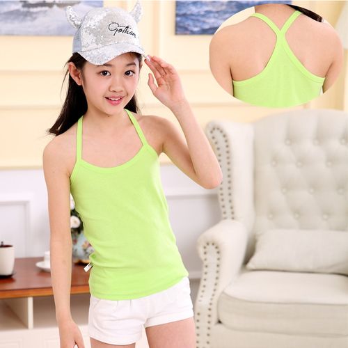 儿童11岁内衣无袖4女孩中大夏季打底纯棉背心背心吊带