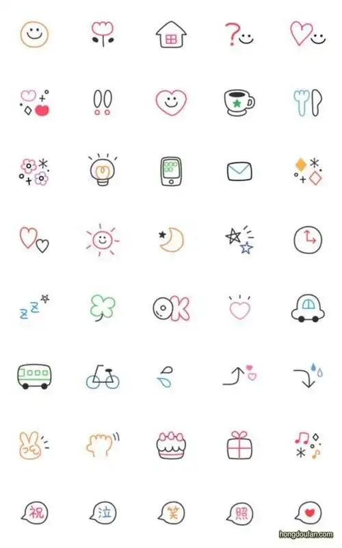 简笔画好看的可爱的小图案