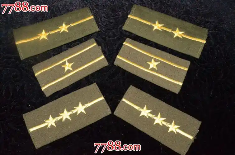 陆*少尉,中尉,上尉早期领章各一对合拍,(全新带袋未使用)喜欢好品相的