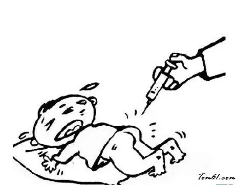 女孩打针简笔画