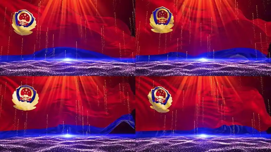 【4k】人民警察警旗2:3正确比例_4000x2250_高清