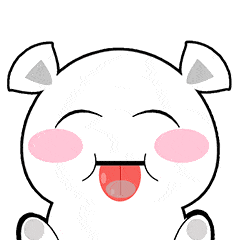 白熊gif舔屏gif可爱gif卡通gif