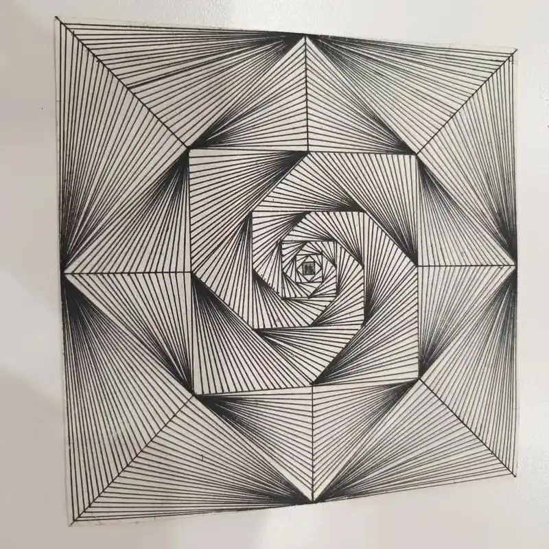 点线面构成作业95 #爱画画的孩子  #点线面构成 - 抖音