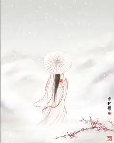 古风人物背影