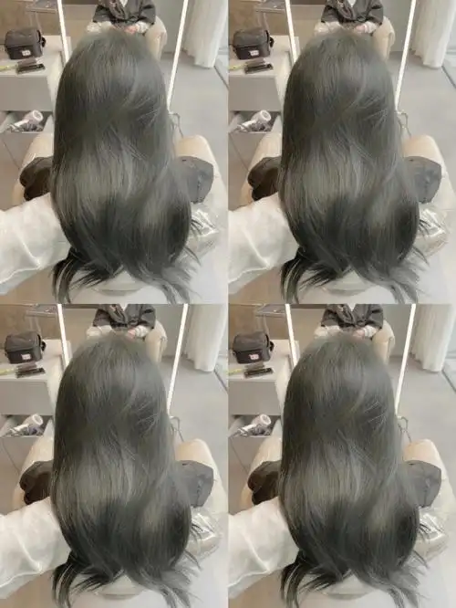 烟熏青灰色家人们自带光芒的发色